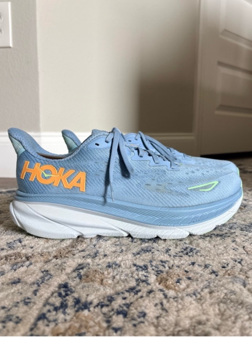 🔥 HOKA Clifton 9 Men's 9 Wide (2E) Dusk Illusion Running Shoes - EUC